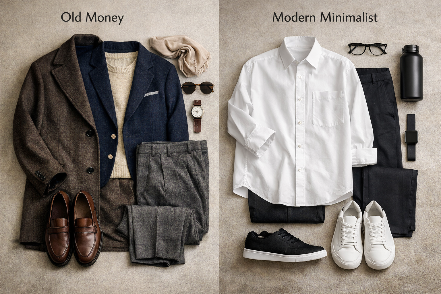 Old Money vs Modern Minimalist Quiet Luxury wardrobe in Germany 2026
